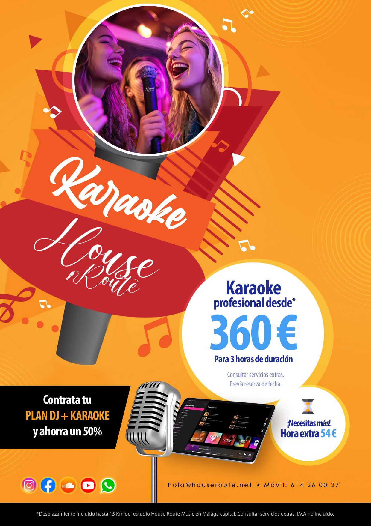Precio Karaoke profesional a domicilio - House Route Music Málaga - 4