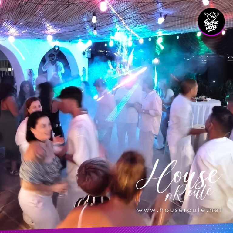 Luces fiesta evento con Dj House Route Music