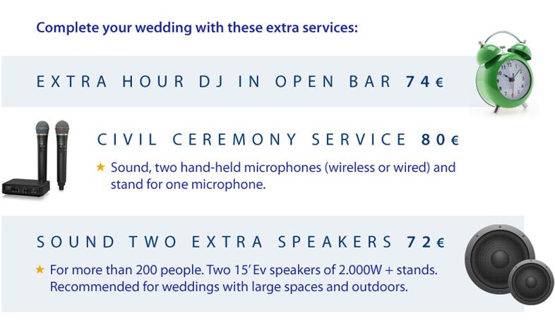 Extra services wedding - 2