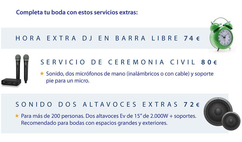 Servicios extra Dj Boda - House Route Music 2-1