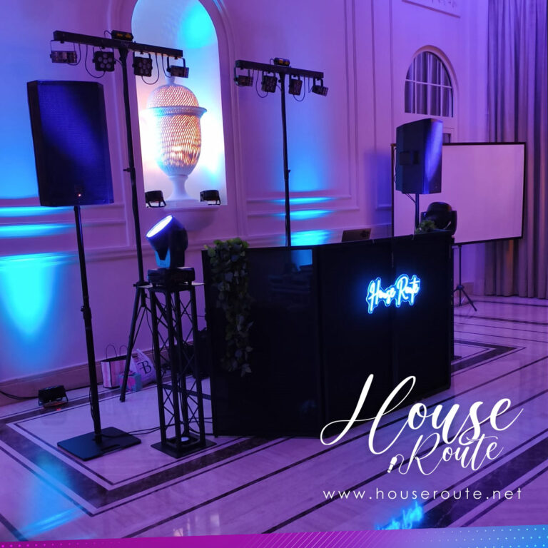 Escenografía con sonido e iluminación - House Route Music