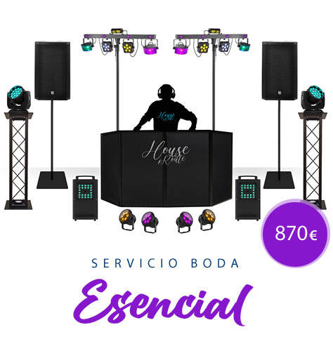 Escenografía boda ESENCIAL - House route Music 27