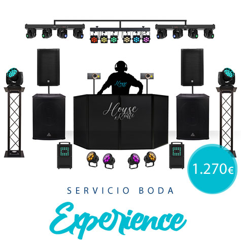 Escenografía boda EXPERIENCE - House route Music 27